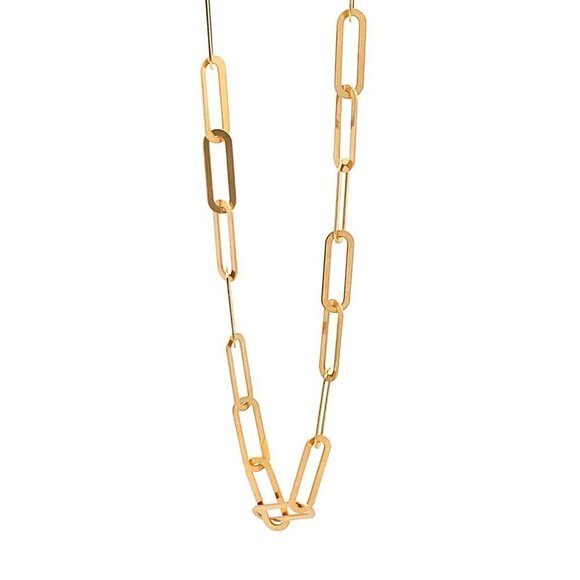 18K Yellow Gold Bracelet Paperclip Link 1.72 grams 7 inches - Picture 6 of 8